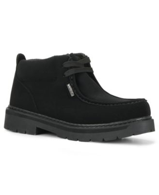 black suede lugz