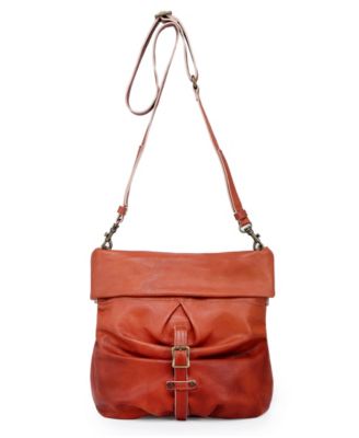 Sweet Lotus Leather Bucket Bag