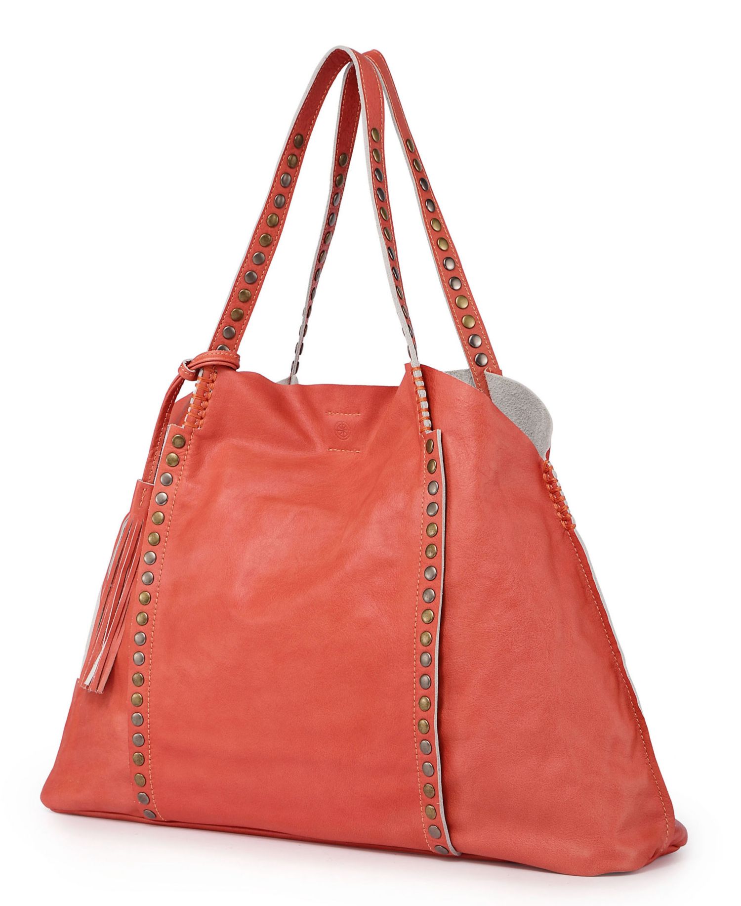 Birch Medium Leather Tote Bag
