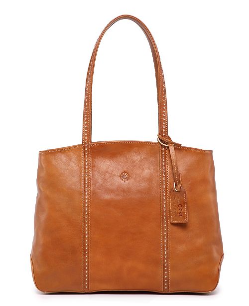 OLD TREND Dancing Leather Tote Bag & Reviews - Handbags & Accessories ...