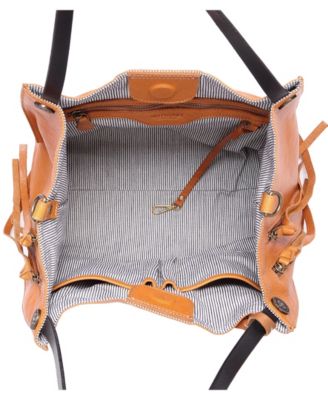 Daisy Large Leather Crossbody Tote Bag