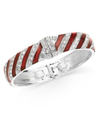 Holiday Lane - Pav&eacute; Candy Bangle Bracelet
