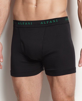 Alfani Men's Underwear, Assorted Tagless Boxer Brief 4 Pack - Underwear ...
