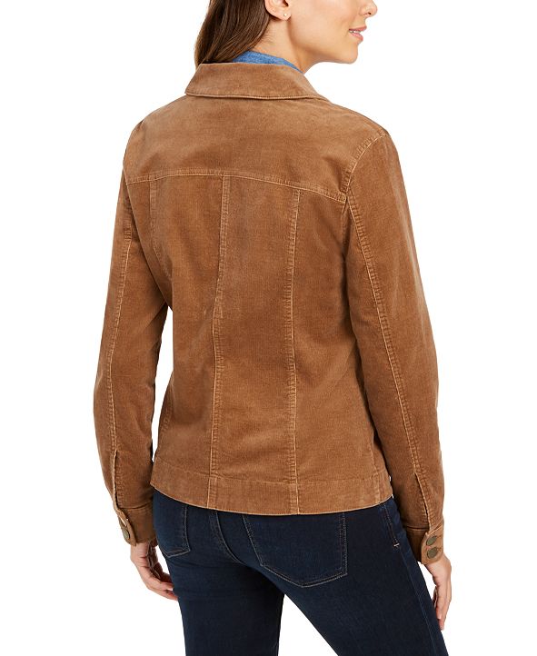 Charter Club Corduroy ButtonDown Jacket, Created for Macy's & Reviews