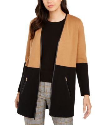 charter club color block cardigan