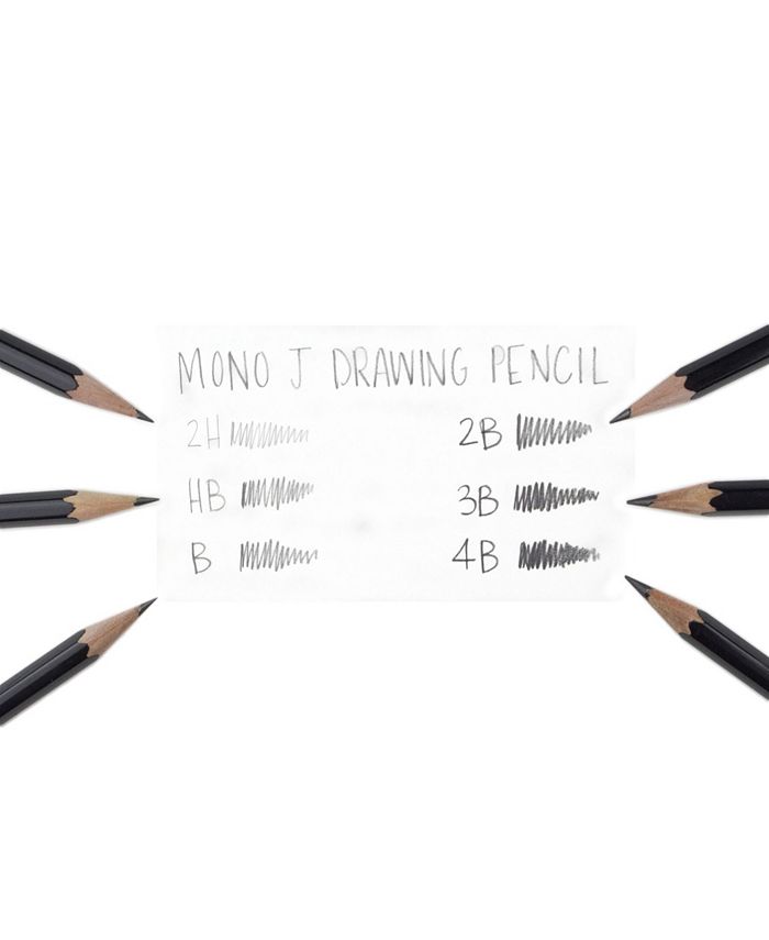 Tombow MONO J Drawing Pencil Set, 6Pack with Eraser Macy's
