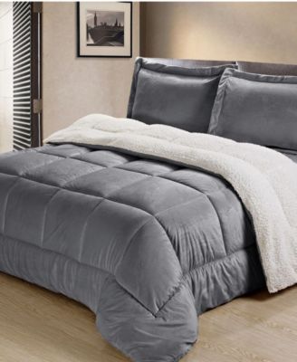 Ultimate Luxury Reversible Micromink and Sherpa 3-Pc. Comforter Set, King