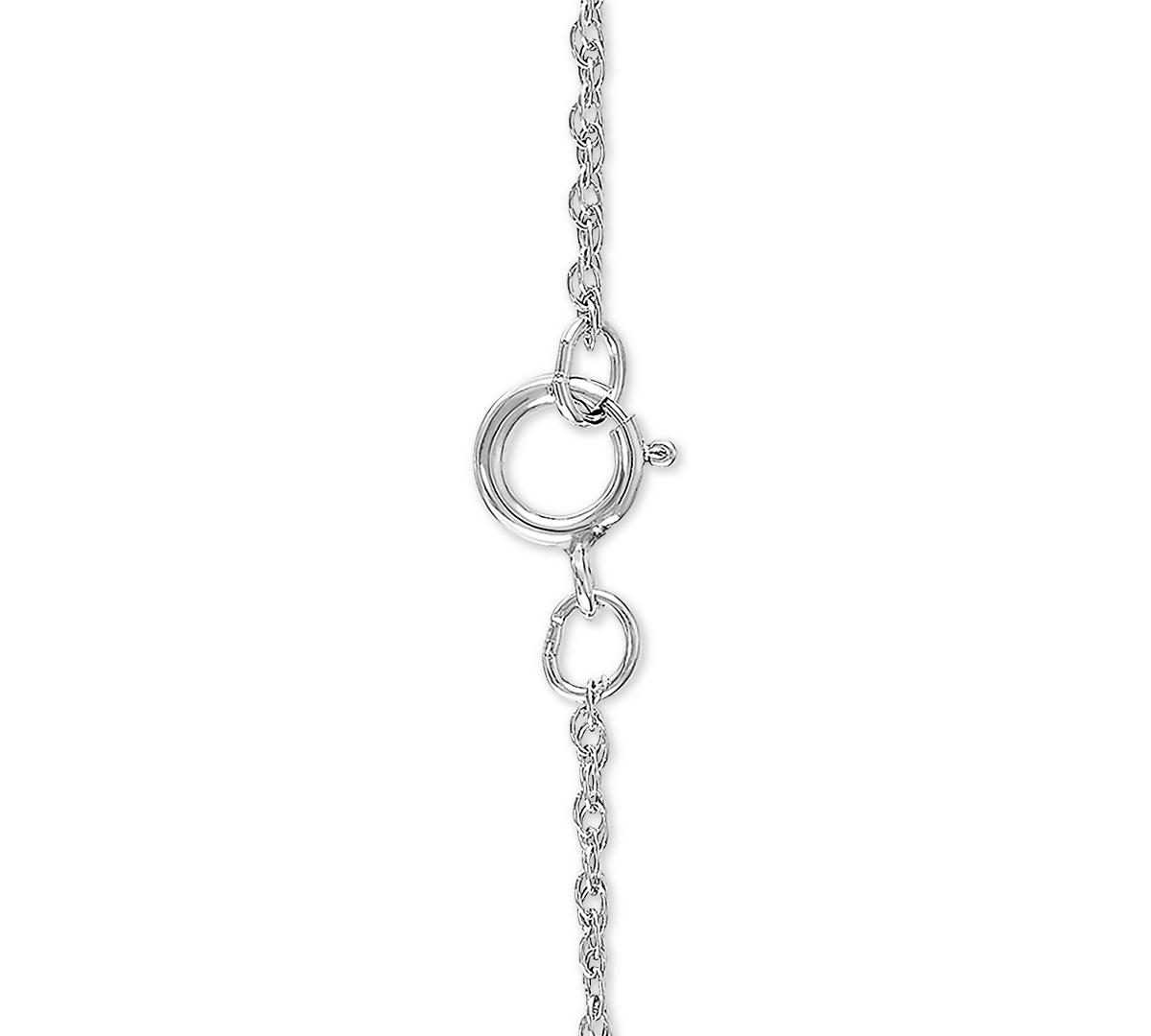 Mother and Infant Diamond Pendant Necklace in 14k Gold and Sterling Silver (1/10 ct. t.w.) -Silver