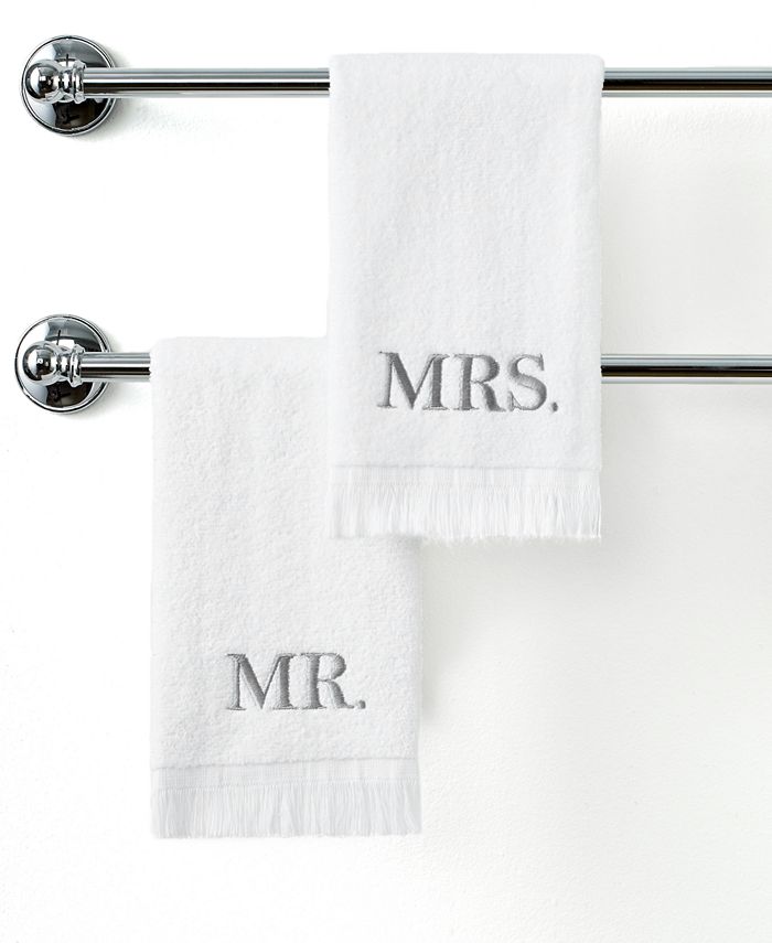 Avanti Bath Towels, Mr. & Mrs. 11" x 18" Fingertip Towel Macy's