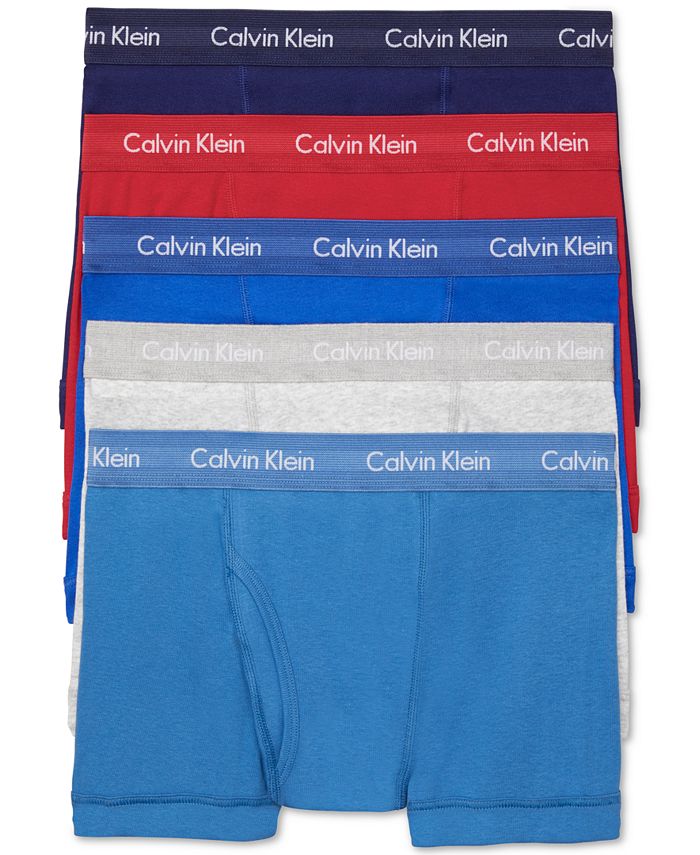 Calvin Klein Men's 5-Pk. Cotton Classics Trunks & Reviews - Underwear &  Socks - Men - Macy's