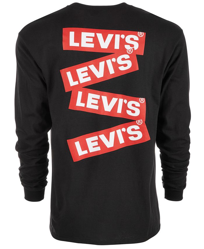 Levi's Men's Logo Graphic Long Sleeve T-Shirt - Macy's