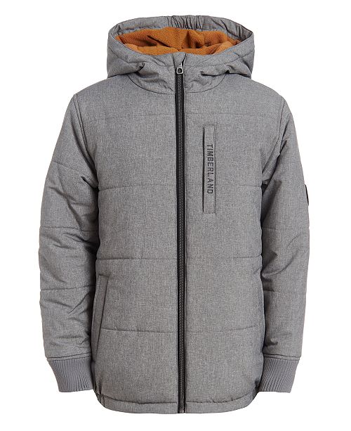 Timberland Big Boys Saco Hooded Puffer Jacket Reviews Coats Jackets Kids Macy S