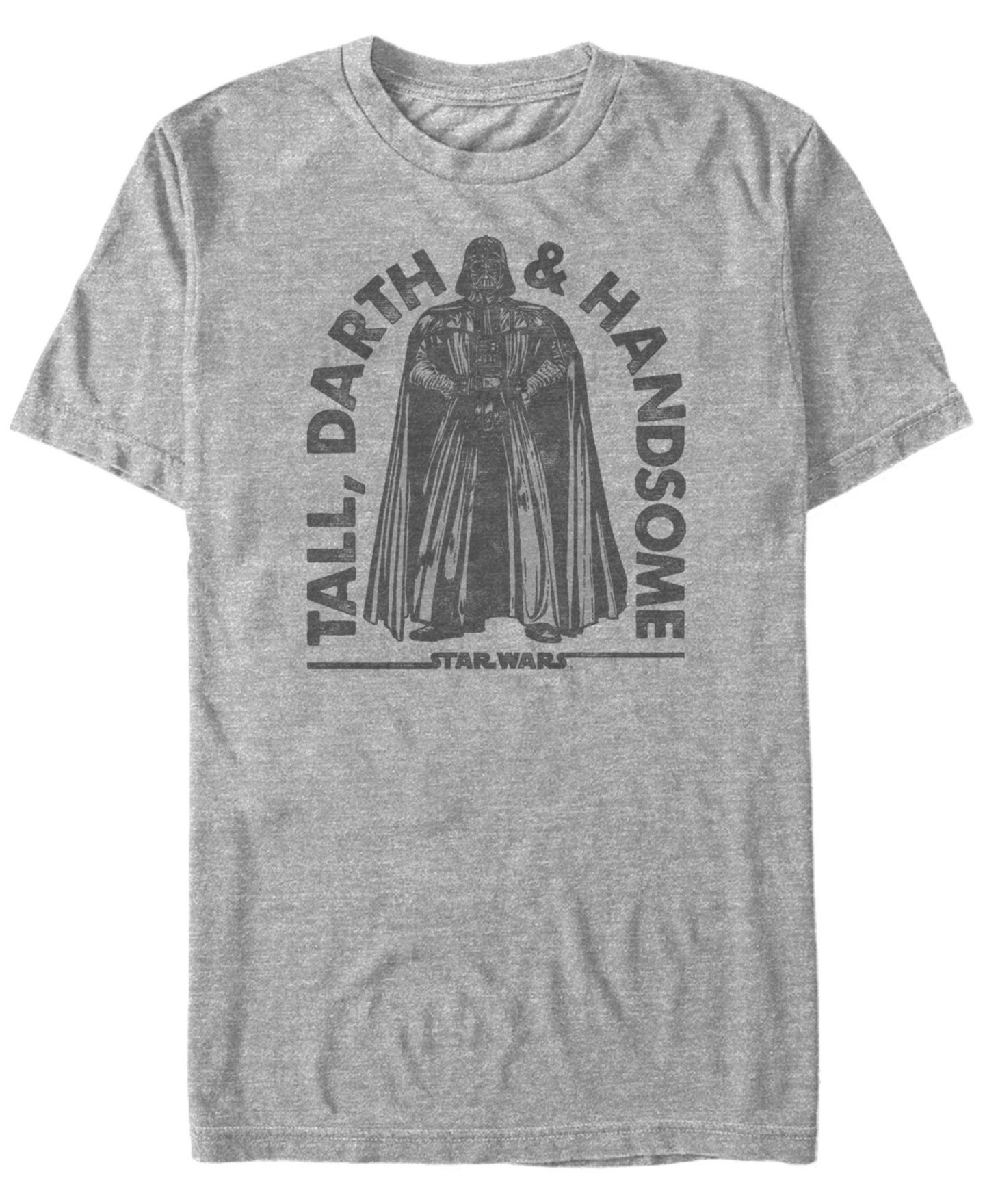 Мужская футболка Fifth Sun Star Wars Classic Darth Vader Tall Darth And Handsome Short Sleeve, цвет: Серый — фото 1