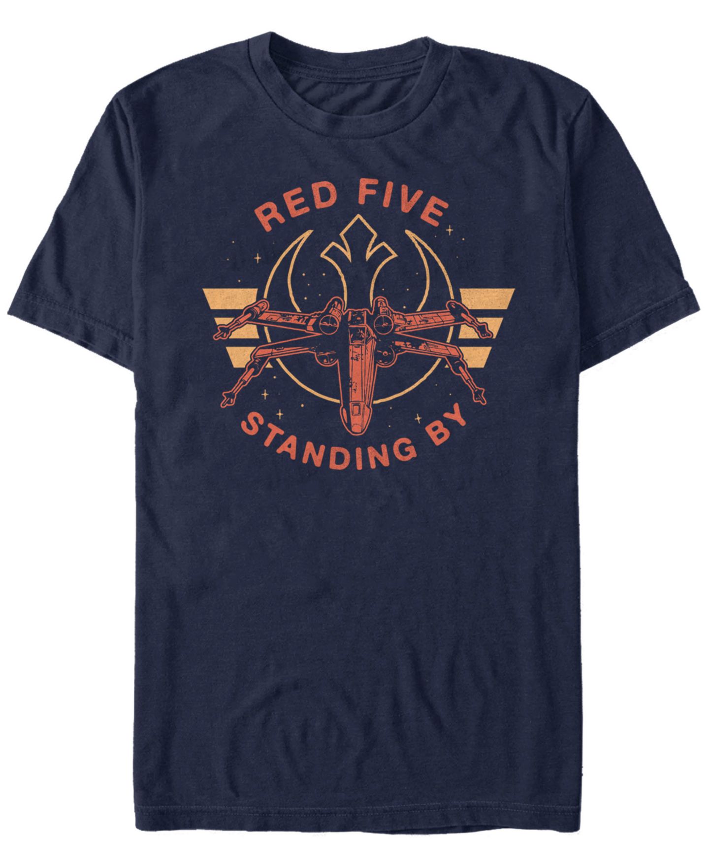 Мужская футболка Fifth Sun Star Wars Classic Red Five Standing By Short Sleeve, цвет: Тёмно-синий — фото 1