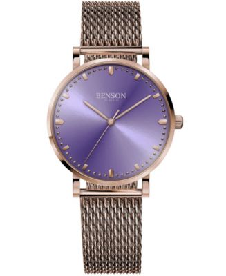Benson Watch Company Unisex Handcrafted Cardinal Rose gold  display picture 1