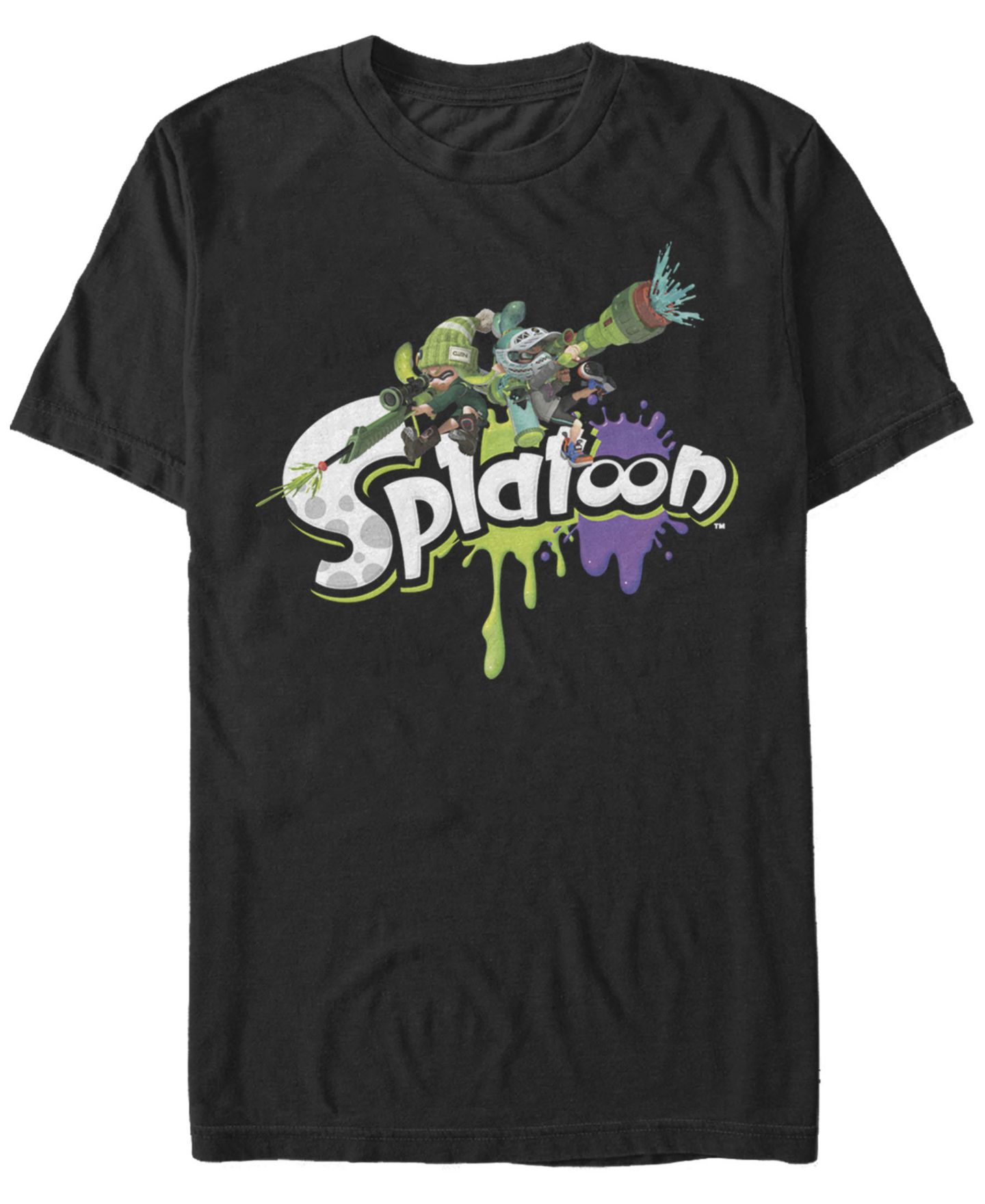 Мужская футболка Fifth Sun Nintendo Splatoon Paint Logo Short Sleeve, цвет: Чёрный — фото 1