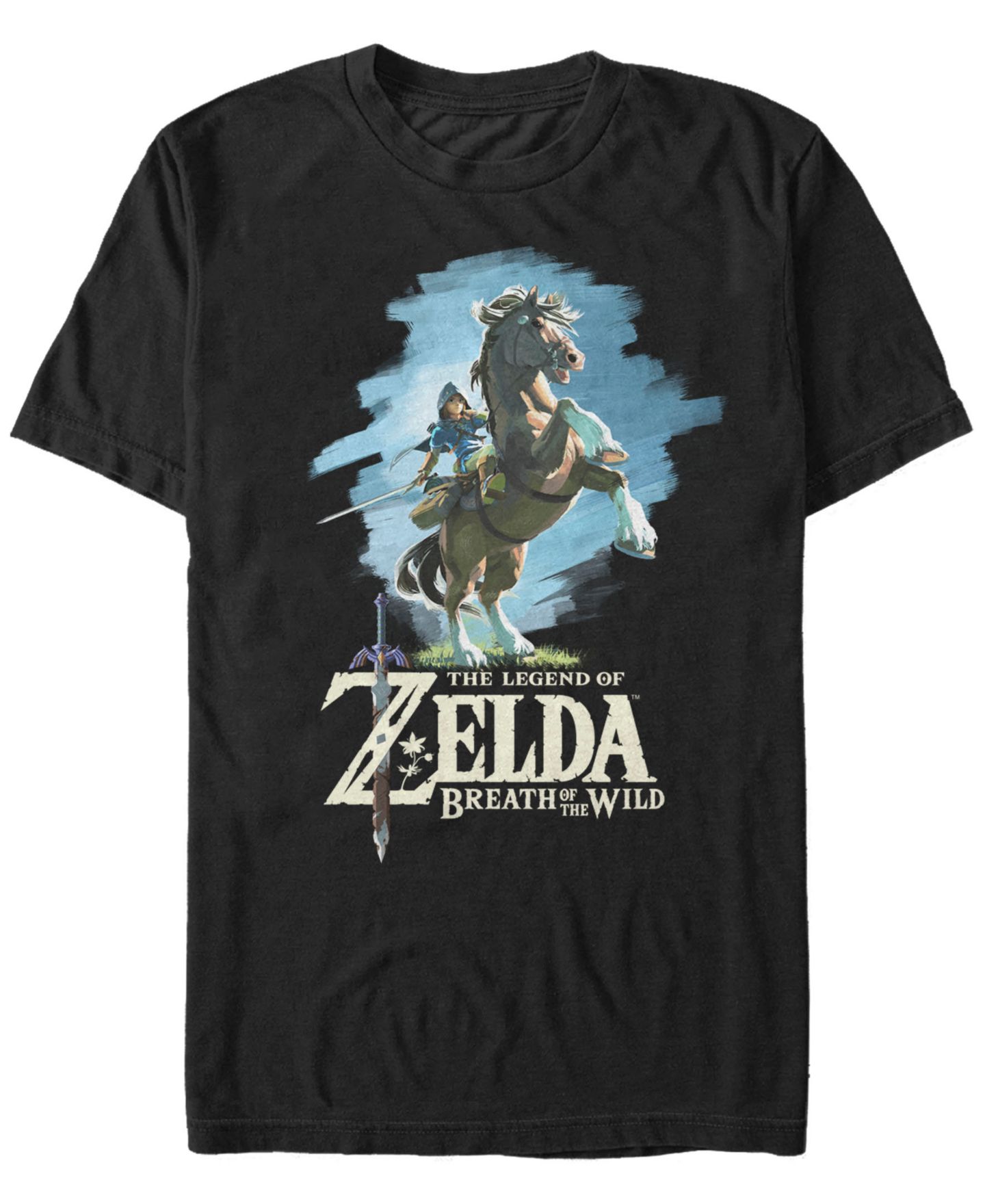 Мужская футболка Fifth Sun Nintendo Legend of Zelda Link Breath of The Wild Short Sleeve, цвет: Чёрный — фото 1