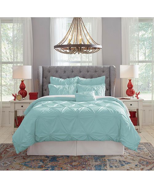 Pointehaven Knotted Pintuck Duvet Set Full Queen Reviews Duvet