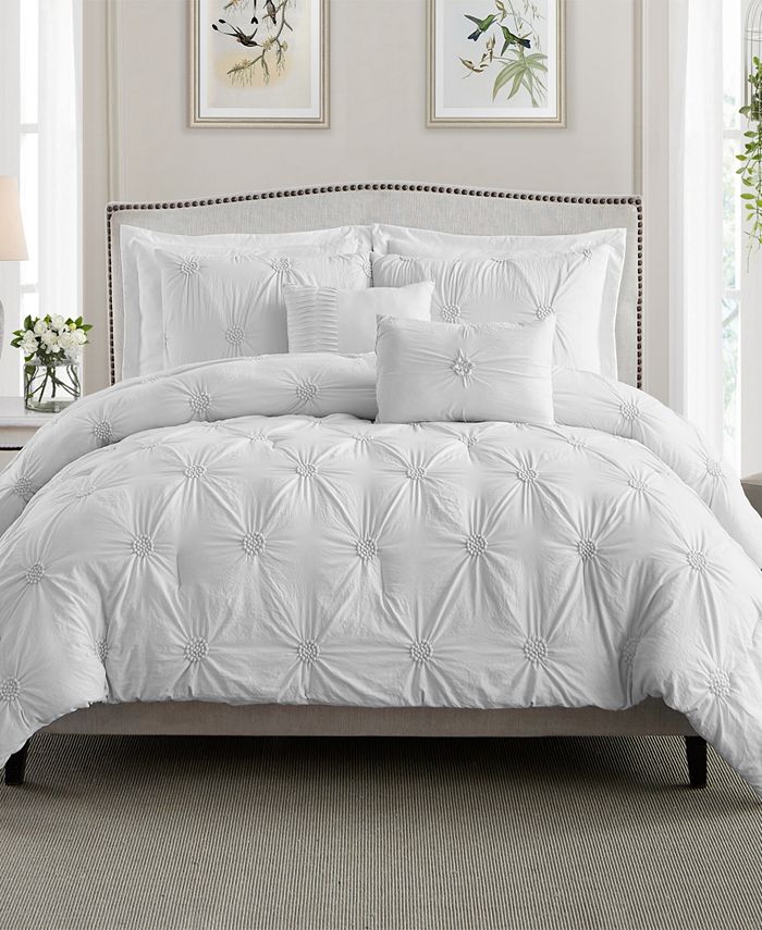 Cathay Home Inc Fl Pintuck King, Does A King Comforter Fit A California King Bed