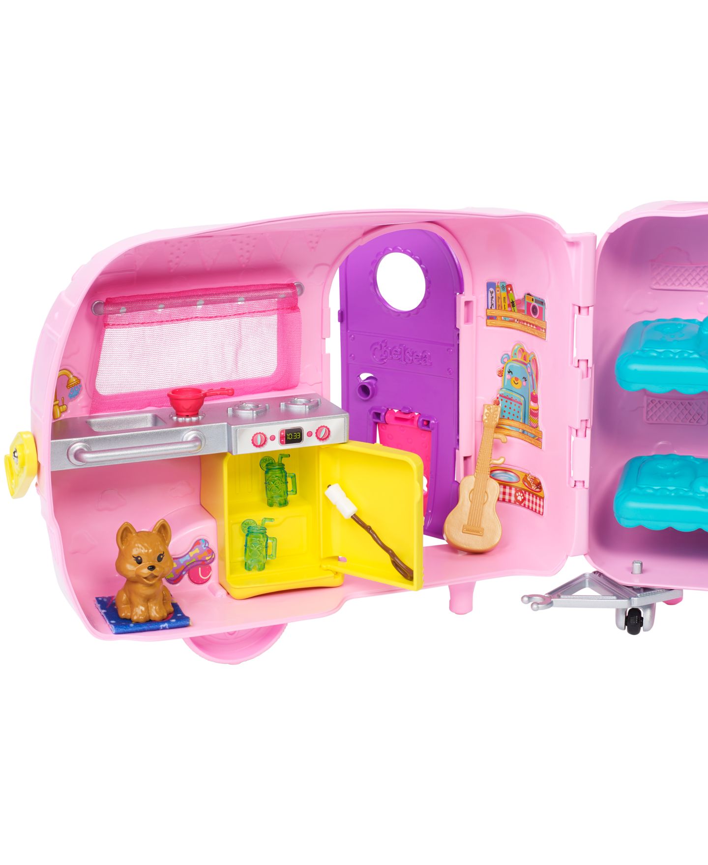 Детские куклы Barbie Toys, Camper Playset with Chelsea Doll, Toy Car and Accessories — фото 6