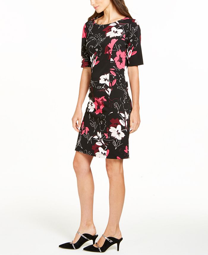 Alfani Floral-Print Sheath Dress, Created for Macy's - Macy's