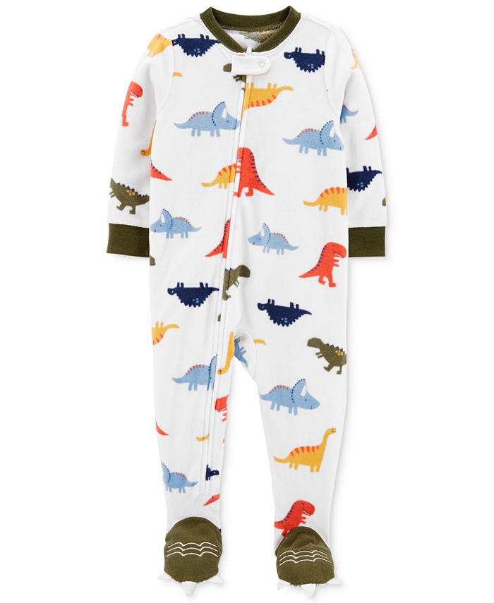 Carter's Baby Boys 1Pc. Footed Fleece Dinosaur Pajama Macy's