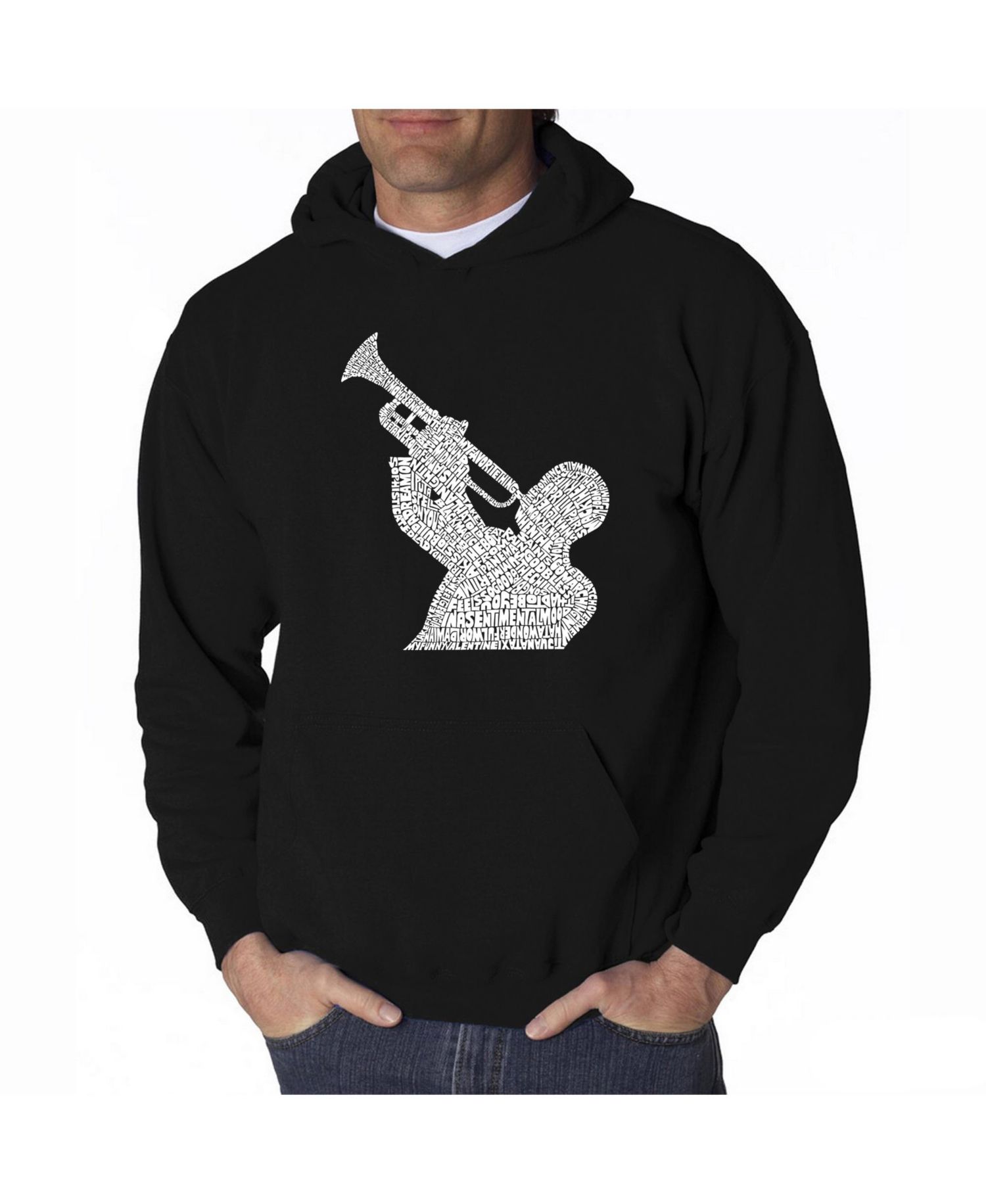 Men's Word Art Hoodie - All Time Jazz Songs