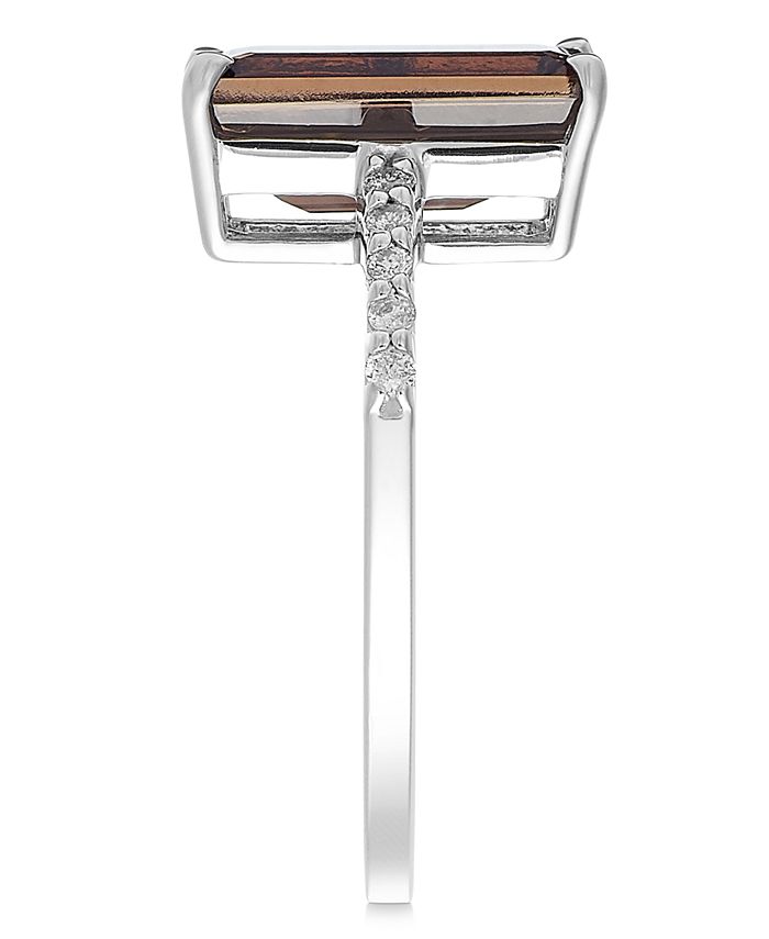 Macy's smoky top quartz ring
