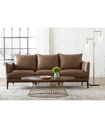 Furniture - Chanute 88" Leather Sofa