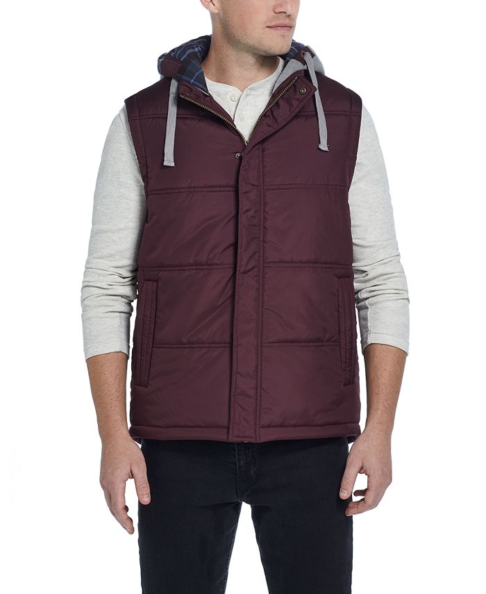 Weatherproof Vintage Men's Hooded Puffer Vest Macy's
