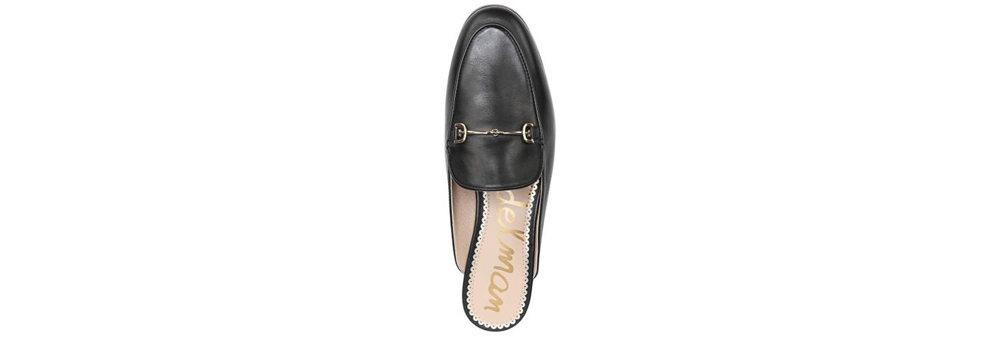 Женские сабо Sam Edelman Linnie Bit Slip-On Mules, цвет: Чёрный кожаный — фото 4