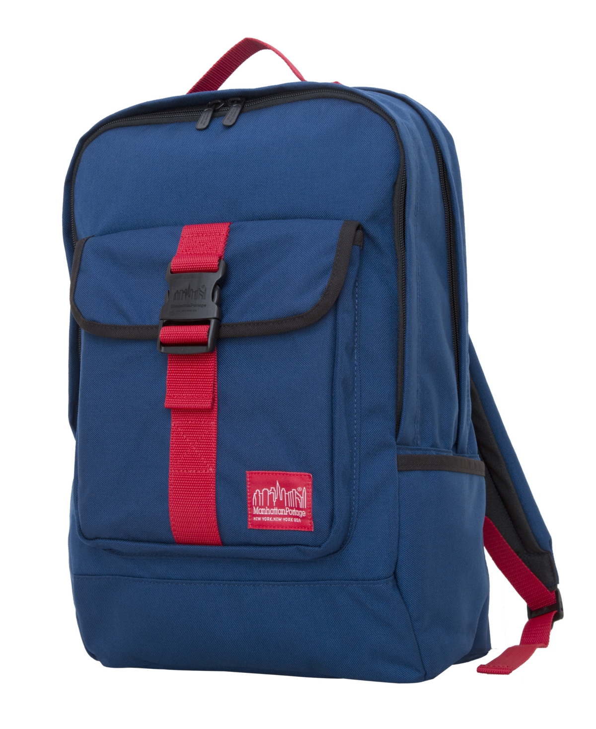 Shop Manhattan Portage Stuyvesant Backpack In Navy,red
