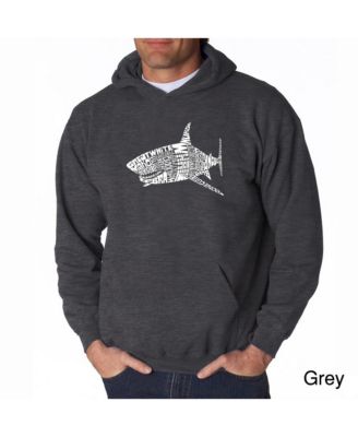Men's Word Art Hoodie - Shark Species