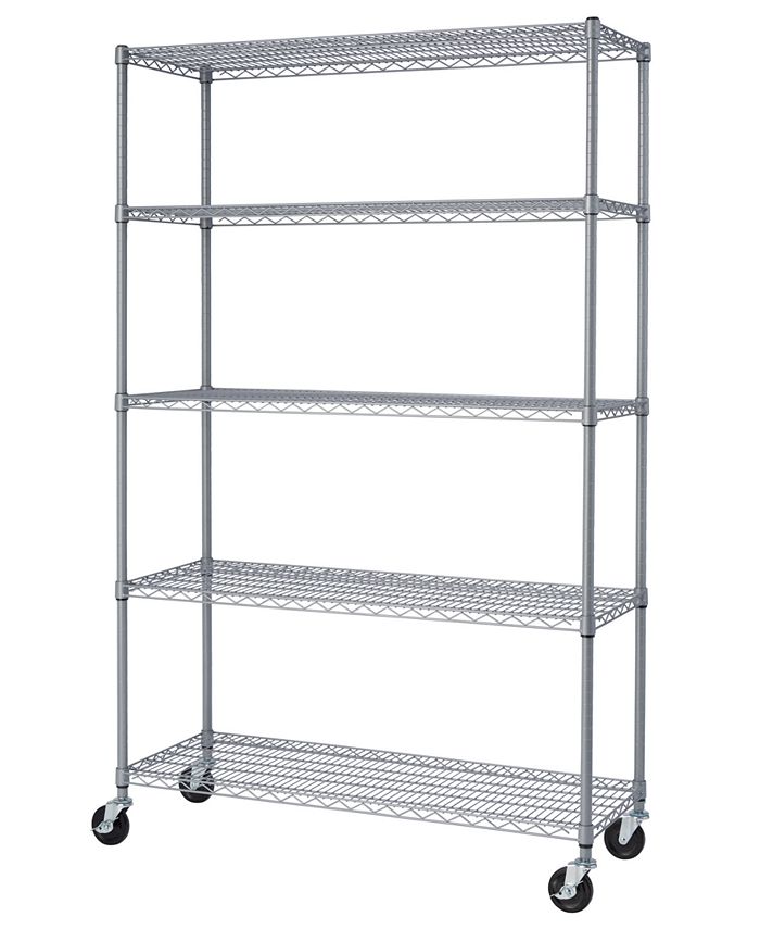 TRINITY 5Tier Outdoor Wire Shelving Rack with NSF Includes Wheels Macy's