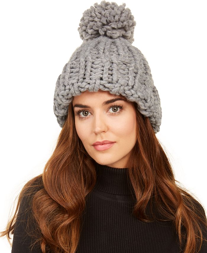Marcus Adler ChunkyKnit Pom Hat Macy's