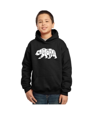 La Pop Art Boy's Word Art Hoodies - California Bear