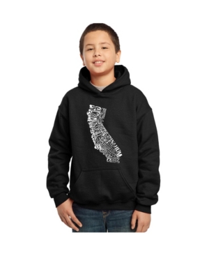 La Pop Art Boy's Word Art Hoodies - California State