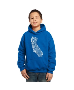 La Pop Art Boy's Word Art Hoodies - California State