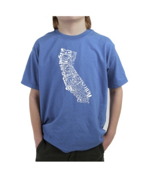 La Pop Art Boy's Word Art T-Shirt - California State