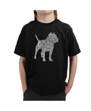 La Pop Art Boy's Word Art T-Shirt - Pitbull