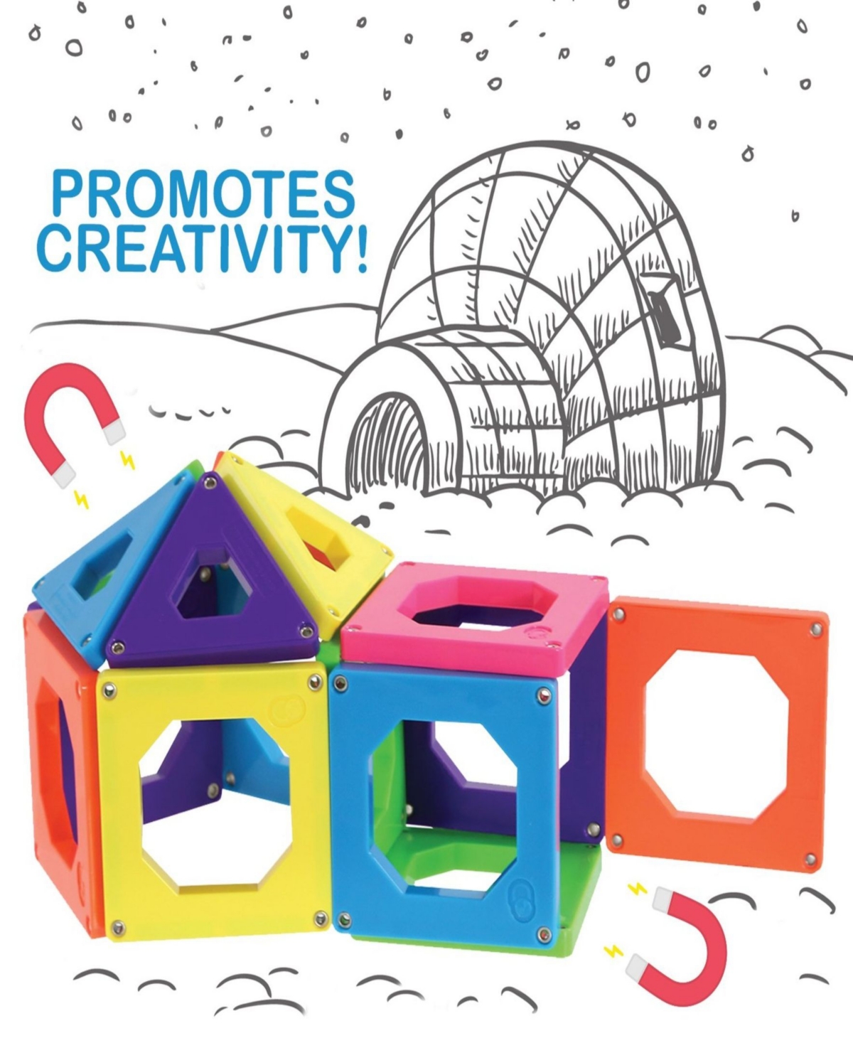 Discovery 24-piece Magnetic Tile Building Blocks Set