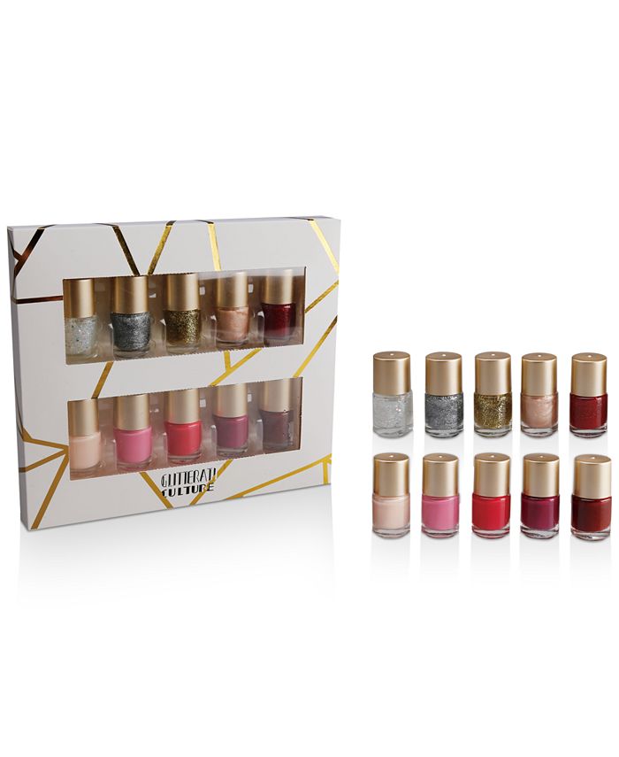 Created For Macy's 10Pc. Glitterati Culture Nail Polish Set Macy's