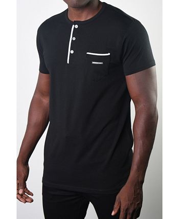 Baysic Henley 3/4 Sleeve Tee