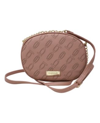 Bebe Sophia Small Crossbody Quilted Handbag Chain Purse Shoulder Bag Blush  Pink