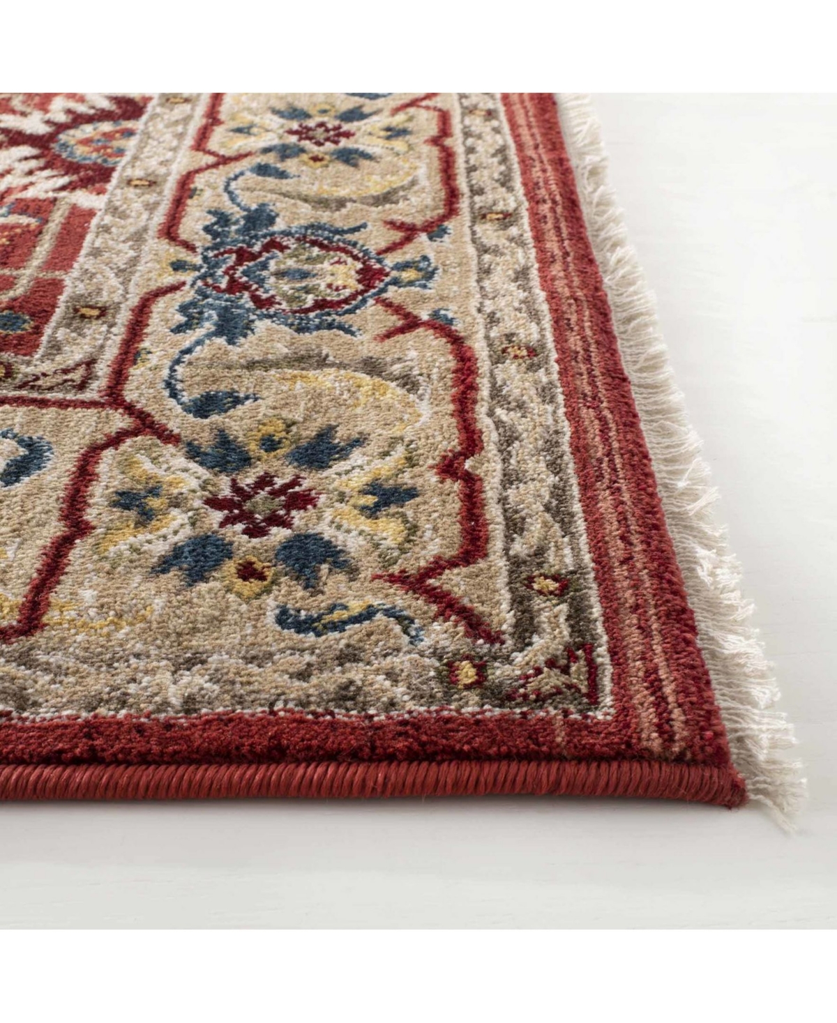 Lauren Ralph Lauren Ines LRL1293C Red and Beige 8' X 10' Area Rug