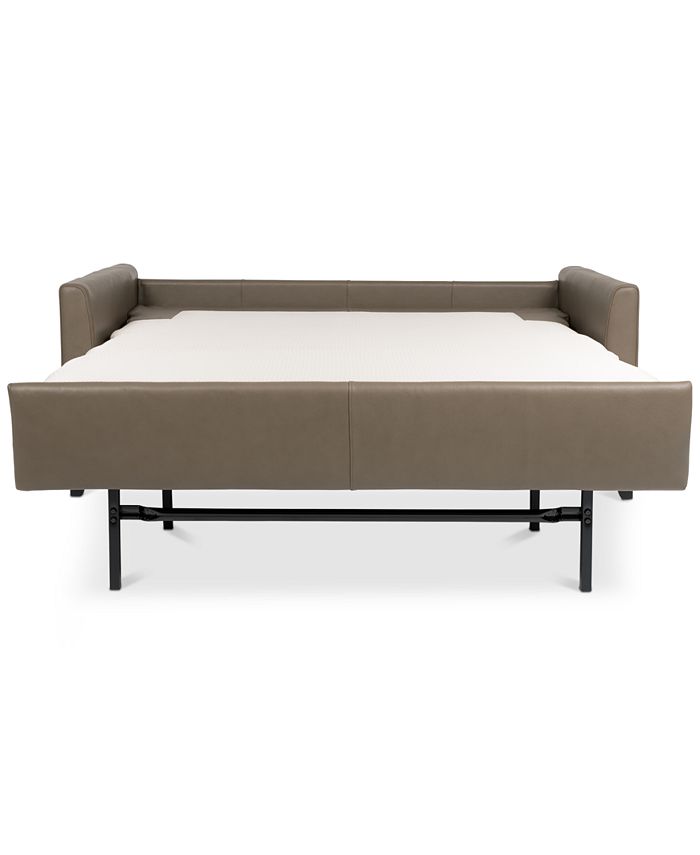 Furniture Priley 63" Leather Full Sleeper Sofa & Reviews