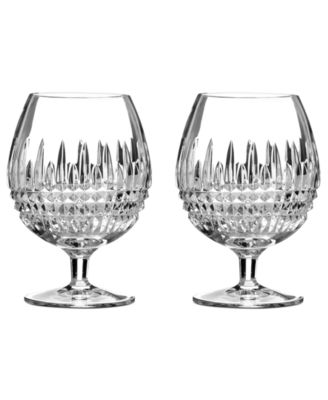Waterford - Set of 2 Lismore Diamond Brandy Glasses