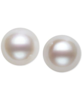 Cultured Freshwater Pearl Stud Earrings (7mm) in 14k Gold