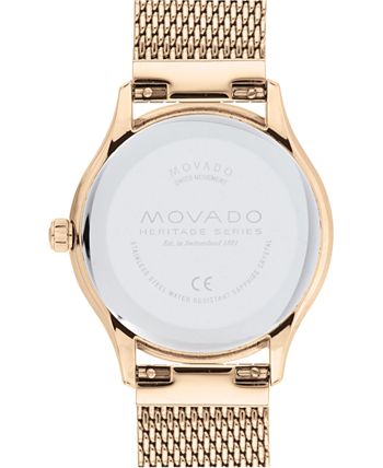 Women's movado heritage outlet series celestograf watch