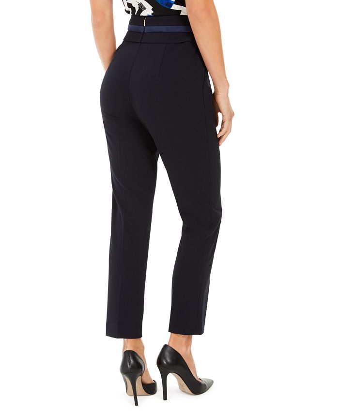 Calvin Klein HighWaisted Tuxedo Pants Macy's